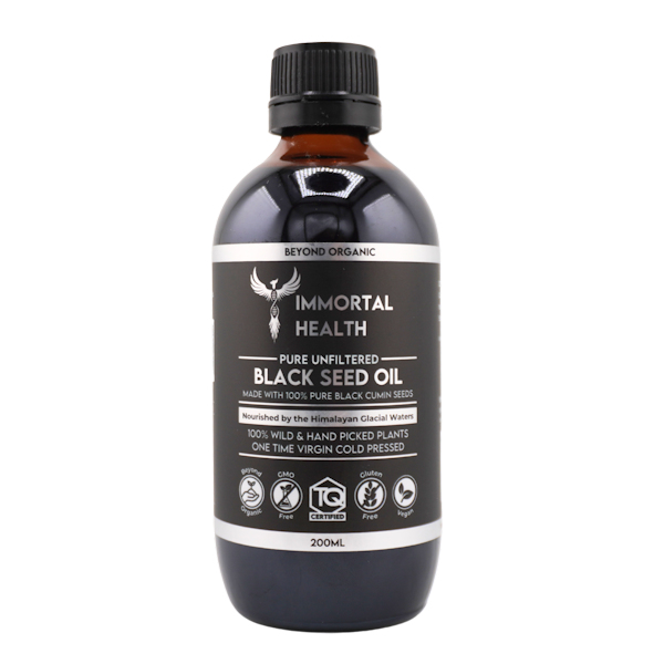 Immortal Health Unfiltered Black Seed Oil 200ml